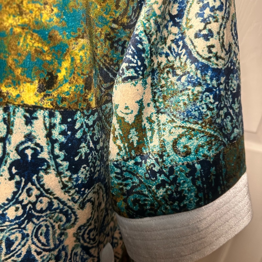 Multicolor Patterned Kimono Robe - image 6